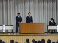 生徒会立会演説会の画像