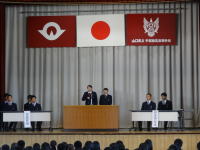 生徒会選挙立会演説会の画像